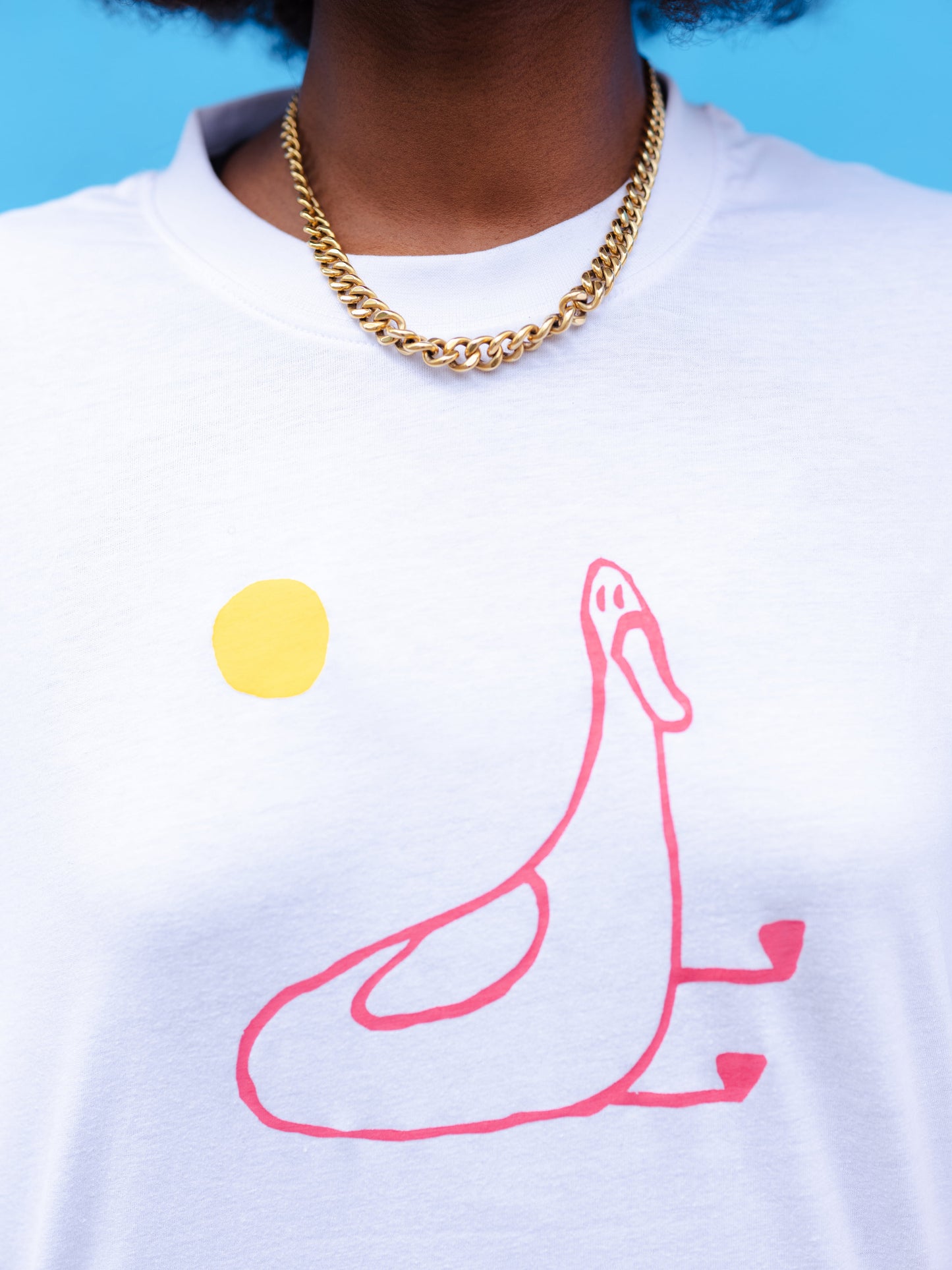 Tshirt sérigraphié canard et soleil