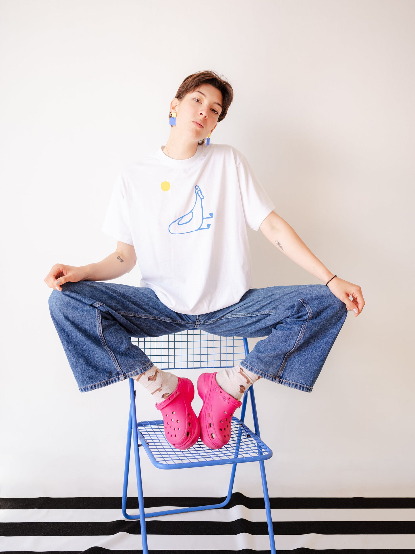 Tshirt sérigraphié canard et soleil