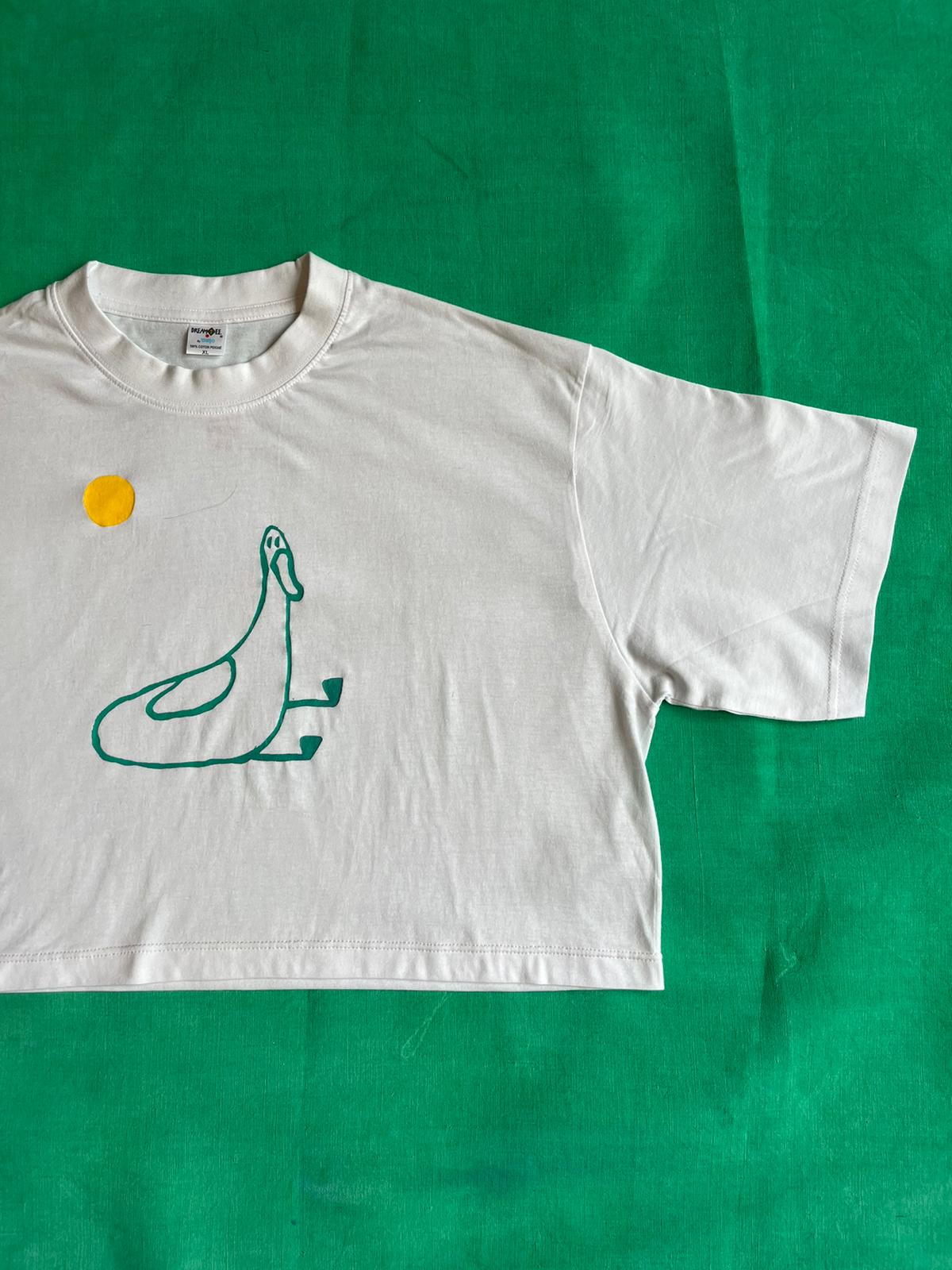 Tshirt sérigraphié canard et soleil
