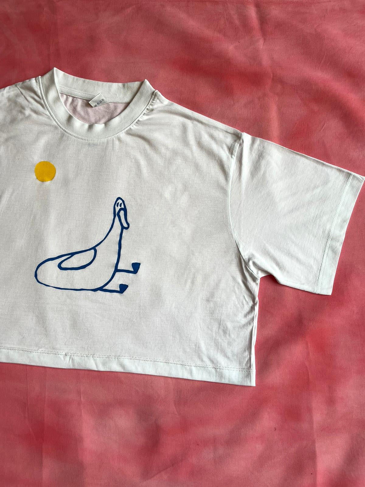 Tshirt sérigraphié canard et soleil