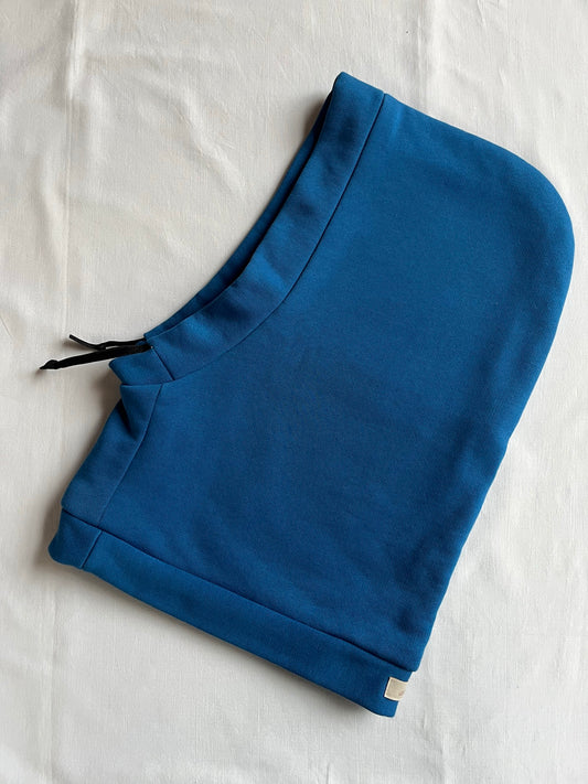 Cagoule en sweat bleu